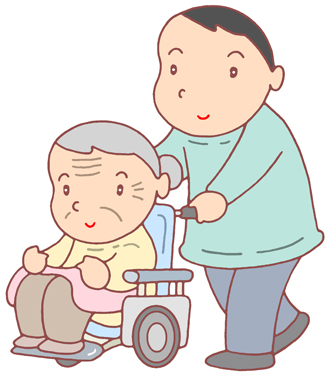 無料イラスト アップロード 介護 息子介護 車椅子介助 移動介助 老親介護 親子 介護 のイラスト オフィスで使えるビジネス素材 楽天ブログ